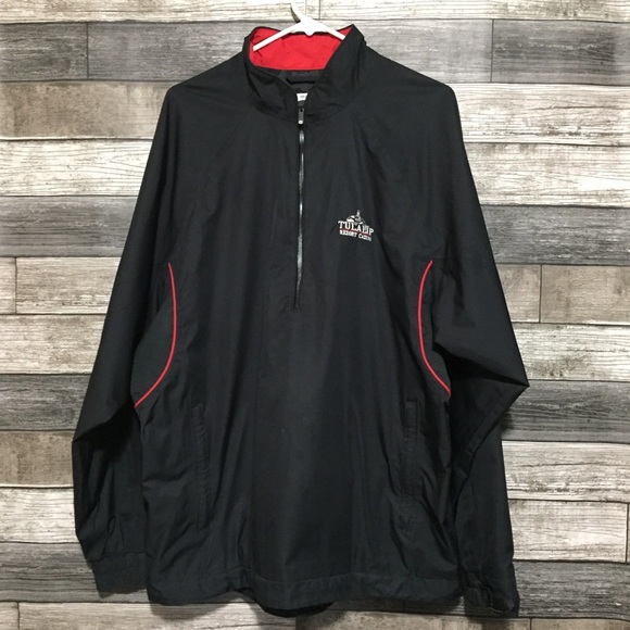 Footjoy Dryjoys Pullover Windbreaker Jacket Men’s L Black Tulalip Resort Casino - Picture 3 of 9